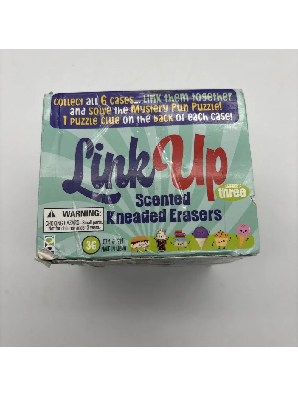 Raymond Link Up Scented Kneaded Erasers (Series Three - 36 Pieces) Box Torn, NEW